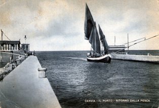 CERVIA-PORTO-RITORNO DALLA PESCA-1952