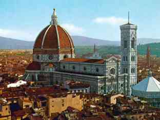 FIRENZE-CATTEDRALE-PANORAMA-ANNI1960